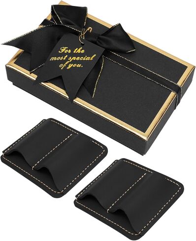 eZAKKA قطعتان من مشبك حامل القلم الجلدي لجهاز الكمبيوتر المحمول وقلم الرصاص ومشبك حامل القلم الرصاص، بني in Kuwait