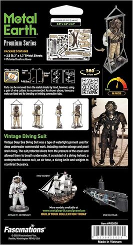 بدلة غوص كلاسيكية من سلسلة Fascinations Metal Earth Premium مجموعة نماذج معدنية ثلاثية الأبعاد مع ملاقط in Saudi Arabia