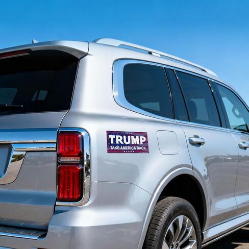 President Donald Trump Take America Back Bumper Sticker, 3 Pack Trump Sticker, 8"x4" Big Trump Letters Car Decal, Fadeproof Vinyl for Car, Truck, Window, Laptop in Saudi Arabia
