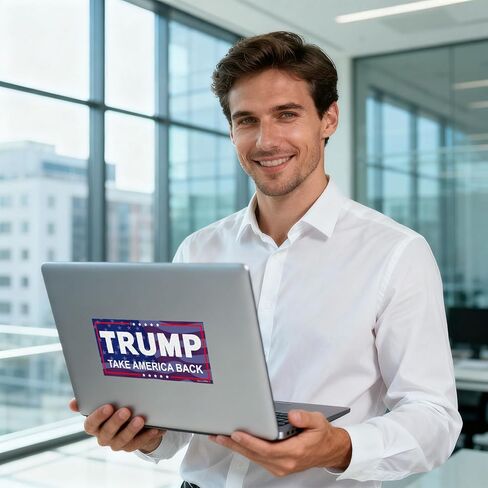 President Donald Trump Take America Back Bumper Sticker, 3 Pack Trump Sticker, 8"x4" Big Trump Letters Car Decal, Fadeproof Vinyl for Car, Truck, Window, Laptop in Saudi Arabia