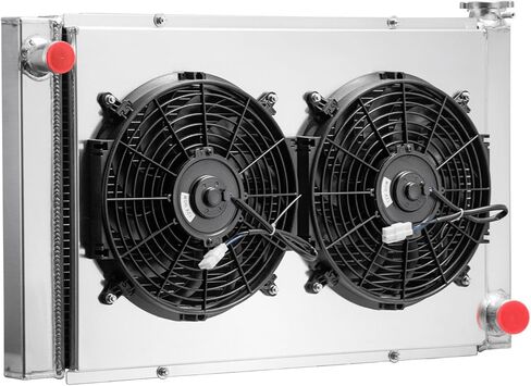 3 Row Universal Radiator with Fan Compatible with GM CHEVY 31" X 19" Heavy Duty Extreme Cooling Aluminum Radiators (3 Row Radiator Fan kit) in Kuwait