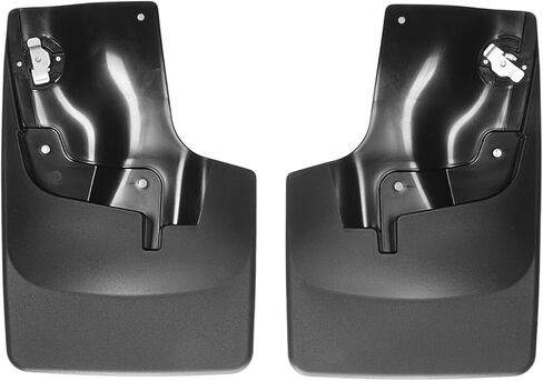 Weathertech Custom No Drill Splash Guard MudFlaps لجي إم سي كانيون، كولورادو، كولورادو - الزوج الأمامي (110049)، أسود in Saudi Arabia