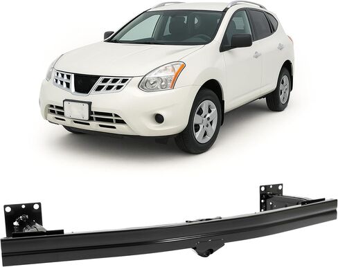 KUAFU Front Bumper Reinforcement Impact Bar Compatible with 2008-2013 Nissan Rogue Replacement for 62030JM00A NI1006223 Bumper face Bar Cross Member Electrophoresis Primed Black Steel in Saudi Arabia