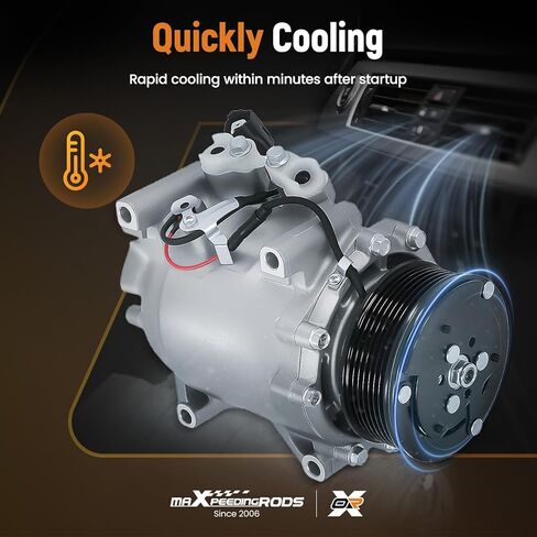 maXpeedingrods AC A/C Compressor w/Clutch for Honda CR-V 2.4L 2002 2003 2004 2005 2006 Replaces CO10663AC in Saudi Arabia