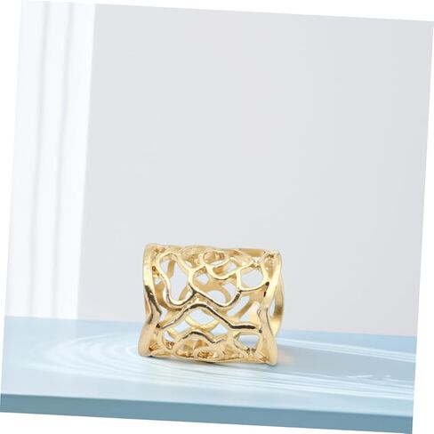 2Pcs Chic Scarf Ring Buckle Clip for Women Vintage Hollow Rose Design and Silver Scarf Accessory for Weddings Parties and Everyday Wear in Saudi Arabia