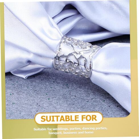 2Pcs Chic Scarf Ring Buckle Clip for Women Vintage Hollow Rose Design and Silver Scarf Accessory for Weddings Parties and Everyday Wear in Saudi Arabia