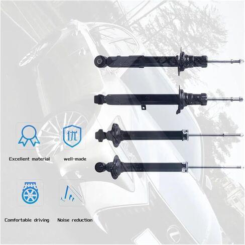 2Pcs Compatible For Lexus GS450H Car Auto Parts Front Rear Suspension Strut Car Electric Shock Absorber 4851080433 4852080180 4853080454(Rear pair) in Kuwait