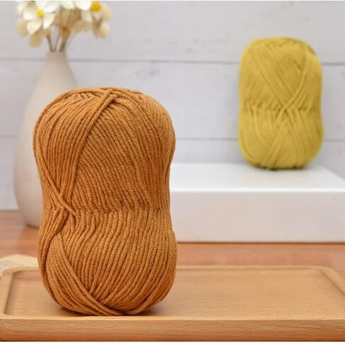 4-Ply Milk Cotton Yarn for Crochet – Soft Knitting Yarn for Amigurumi, Slippers, Blankets & DIY Craft Projects (41 Christmas Green) in Saudi Arabia