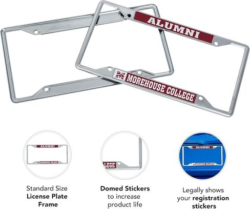 Desert Cactus Morehouse College Car Accessories Maroon Tigers Metal License Plate Frame and Tag Holder for Front or Rear of Car (Alumni) in Saudi Arabia