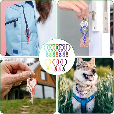 50PCS Acrylic Keychain Clips, Colorful Lobster Claw Clasps for Crafts, Backpacks and DIY Accessories in Saudi Arabia