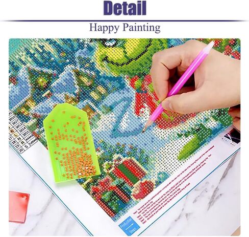 YarnMate 4 Pack Diamond Painting Kits for Adults-Christmas Diamond Art Kits for Adults,5D Diamond Painting,DIY Full Drill Diamond Painting Gem Art and Crafts 14x14inch in Saudi Arabia