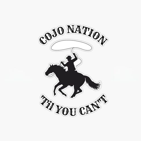 Cody Johnson, COJO Nation ESTD 1987 Bumper Sticker Vinyl Decal 5" in Saudi Arabia