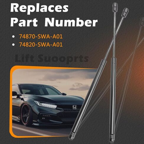 2 Pcs 24.66 in Liftgate Trunk Struts Lift Supports Compatible with Honda 07-11 CR-V CRV Shock Gas Spring Cylinder Rear Back Tailgate Hatch Replaces 74870SWAA01 74820SWAA01 in Saudi Arabia