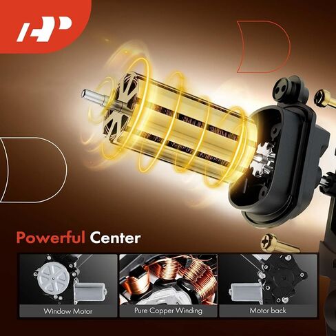 A-Premium Electric Power Window Regulator with Motor Compatible with Honda Odyssey 2018 2019 2020 2021, Front Right Passenger Side in Saudi Arabia