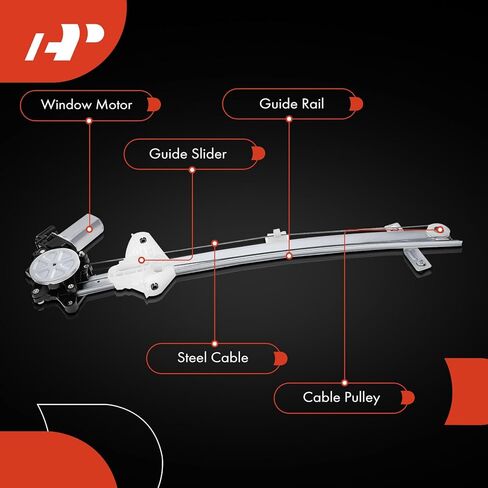 A-Premium Electric Power Window Regulator with Motor Compatible with Honda Odyssey 2018 2019 2020 2021, Front Right Passenger Side in Saudi Arabia