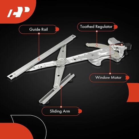 منظم نوافذ كهربائي من جانب الراكب الخلفي الأيمن مع محرك متوافق مع Nissan Rogue 2014-2020، Rogue Select 2014-2015، Rogue Sport 2017-2020 in Saudi Arabia