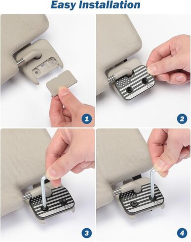 طقم إصلاح واقي الشمس متوافق مع Ram 1500 2019-2023، مشابك واقي الشمس من الألومنيوم JOYTUTUS، تستخدم لترميم وإصلاح Ram 1500 2023 2022 2021 2020 2019 حاجب الشمس المترهل in Kuwait