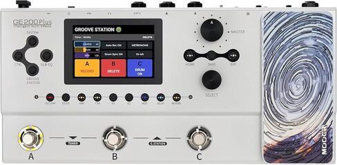 MOOER Ocean Machine II New 2024 Premium Dual Delay, Reverb and Looper Pedal Professional Ambient Pedal with Global EQ for Multiple Instruments, with MIDI THRU, MIDI IN, EXP, F4 Wireless Footswitch in Kuwait