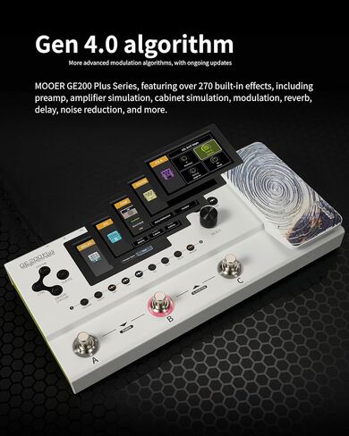 MOOER Ocean Machine II New 2024 Premium Dual Delay, Reverb and Looper Pedal Professional Ambient Pedal with Global EQ for Multiple Instruments, with MIDI THRU, MIDI IN, EXP, F4 Wireless Footswitch in Kuwait