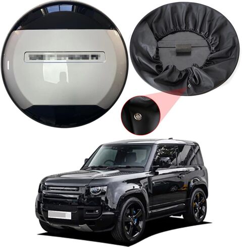 الإطارات الاحتياطية أغطية الاطارات حامي البلاستيك الأبيض يناسب المدافع 90 110 130 2020-2025 in Kuwait