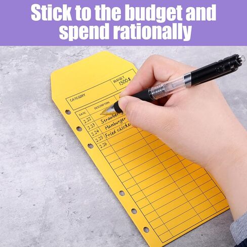 48PCS Money Envelopes for Cash, Cash Envelopes for Budget Saving, Colorful Reusable Budget Supplies with 12 Assorted Colors, Vertical Layout for Money Savings Challenge Book Management Tracking in Saudi Arabia