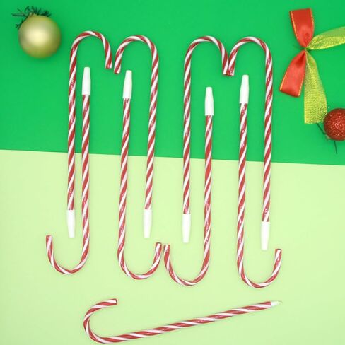 30 Pcs Scented Christmas Candy Cane Pens,Christmas Pen Bulk Gift Set Infused for Stocking Stuffers, Teacher Gifts, Classroom Supplies, Carnival Prizes & Goodie Bags (Red) in Saudi Arabia