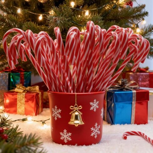 30 Pcs Scented Christmas Candy Cane Pens,Christmas Pen Bulk Gift Set Infused for Stocking Stuffers, Teacher Gifts, Classroom Supplies, Carnival Prizes & Goodie Bags (Red) in Saudi Arabia
