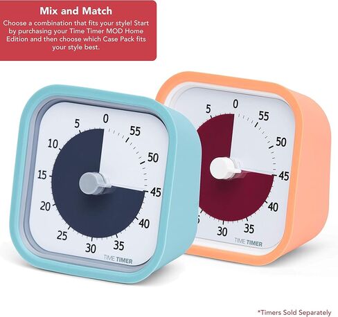 Time Timer Tread Protective Removable Case for MOD Visual Timer – Charcoal Silicone Cover for Drop Protection – Fun & Tough, Tire Design for Classrooms, Kids, Special Needs, and Gifts in Saudi Arabia