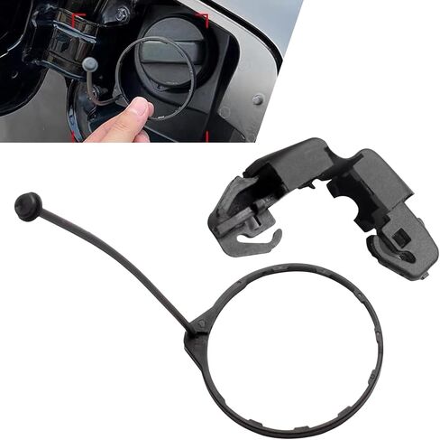2 PCS Fuel Filler Cap Clip, Fuel Tank Cap Strap Holder Replacement, OEM#17670-SJA-013 91594-SNA-A01, Compatible with Honda Accord Civic CRV CR-V Odyssey Acura (Black) in Saudi Arabia
