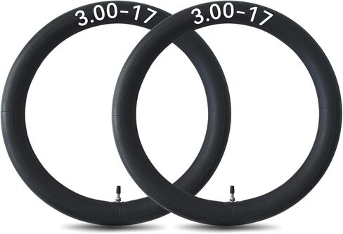 2 حزمة 3.00-17 أنبوب الدراجة الترابية 80/90-17 90/100-17 3.00x17 استبدال الأنابيب الداخلية للدراجات النارية الصغيرة على الطرق الوعرة والمزيد in Kuwait