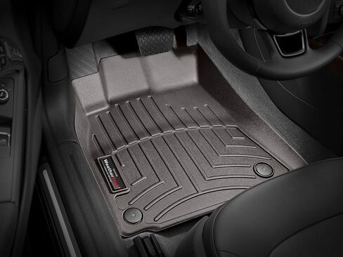 Weathertech Custom Fit FloorLiners for Audi A5, A4, A4-1st Row (442121), Black in Saudi Arabia