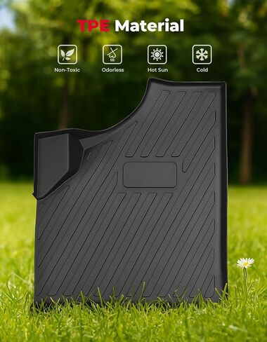 سجادات أرضية أمامية من KEMIMOTO قطعتان، متوافقة مع 2016-2025 Can-Am Defender وDefender MAX HD 5/7/8/9/10 TPE سجادات مطاطية مضادة للانزلاق في الصف الأول من بطانة الأرضية (بدون قطع الزوايا) in Saudi Arabia