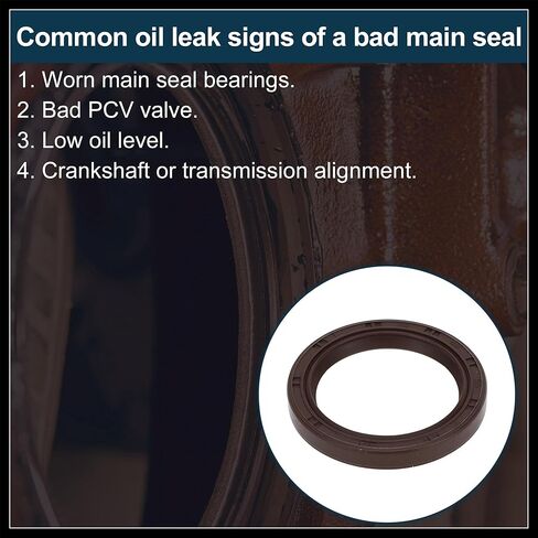 Crankshaft Oil Seal for Chevrolet Cobalt No.12584041 Front Main Seal 1 Pc for Chevy Equinox HHR Durable Material in Saudi Arabia
