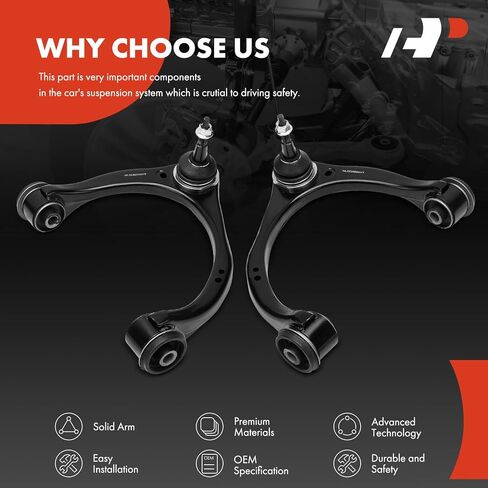 A-Premium 2 x Front Upper Control Arm, with Ball Joint & Bushing, Compatible with Ford F-150 F150 2021-2023, F-150 Lightning 2022-2024 in Saudi Arabia