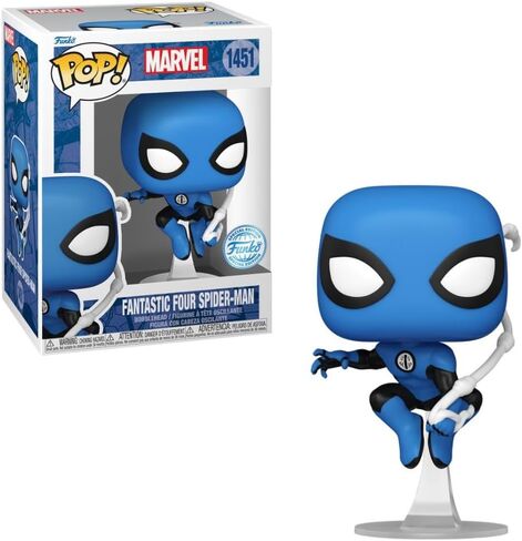 Funko Pop Marvel: The Fantastic Four - زي سبايدر مان الأزرق حصريًا in Saudi Arabia