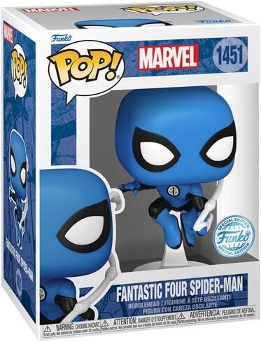 Funko Pop Marvel: The Fantastic Four - زي سبايدر مان الأزرق حصريًا in Saudi Arabia