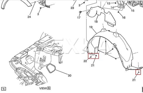 Rexka 20 Sets M4.2-1.41 Fender Liner Bumper Cover Splash Shield Screws U Nut 11513599 11570498 for GM Chevy Buick Cadillac GMC - General Purpose in Saudi Arabia
