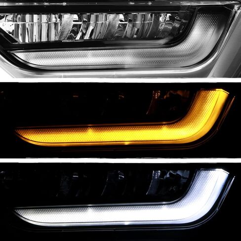 AKKON - Fits 2021-2023 Ford F150 XL [Full LED] Chrome Fog Brake Lights Pair w/Running Signal+Wiring Harness in Kuwait