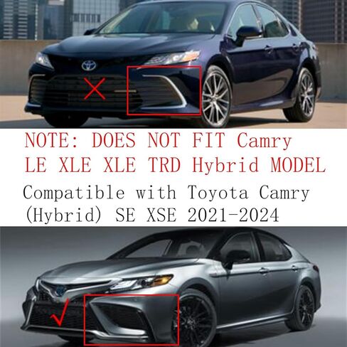 One Set LED Fog Light + Cover + Switch + Wiring Kit Compatible With Toyota Camry (Hybrid) SE XSE 2021-2024(Not Fit Other Models) Replaces TO1039243 TO1038243 8121048050 8121048051 in Saudi Arabia