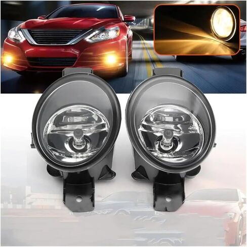 Car Front Foglight For Nissan For Sentra Qashqai J10 X-Trail T31 T30 Primera Teana For Altima For Maxima Almera 2001-2015 Fog Light Headlight Car Accsesories in Saudi Arabia