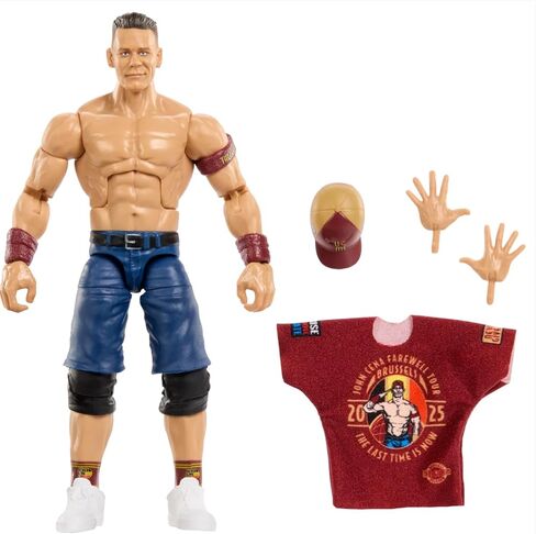 Mattel WWE JGV13 John Cena Elite Collectible 6-Inch Action Figure with Accessories, Series 120, 25 Points of Articulation and Interchangeable Hands, JGV13 in Saudi Arabia
