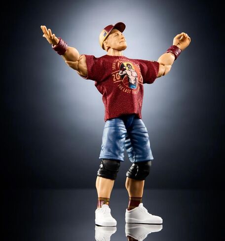 Mattel WWE JGV13 John Cena Elite Collectible 6-Inch Action Figure with Accessories, Series 120, 25 Points of Articulation and Interchangeable Hands, JGV13 in Saudi Arabia