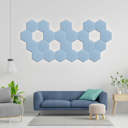 12 Pack 12" X 12" X 0.4" Acoustic Panels for Wall Sound Absorption, Square Self-Adhesive Sound Absorbing Panel, High Density Sound Panels Suitable for Recording Studios, Bedrooms(Black) in Saudi Arabia