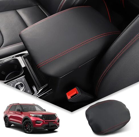 BIBIBO لعام 2024 2025 Explorer غطاء وحدة التحكم المركزية لعام 2020-2025 Ford Explorer غطاء مسند الذراع، 2023 2024 2025 Explorer Arm Rest Pad مقعد غطاء صندوق المقعد، 2024 Explorer Arm Rest Cover Explorer 2020-2025 in Saudi Arabia