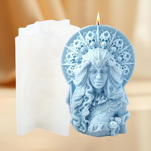 King Candle Mold Chief Molds Body Candles Molds King Resin Casting Mold for Candle Making Aromatherapy Candles Gypsum Clay Craft in Saudi Arabia