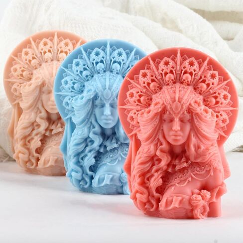 King Candle Mold Chief Molds Body Candles Molds King Resin Casting Mold for Candle Making Aromatherapy Candles Gypsum Clay Craft in Saudi Arabia