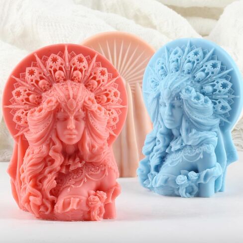 King Candle Mold Chief Molds Body Candles Molds King Resin Casting Mold for Candle Making Aromatherapy Candles Gypsum Clay Craft in Saudi Arabia