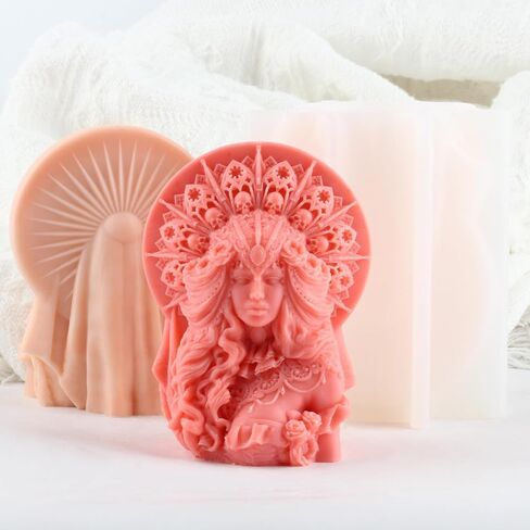 King Candle Mold Chief Molds Body Candles Molds King Resin Casting Mold for Candle Making Aromatherapy Candles Gypsum Clay Craft in Saudi Arabia