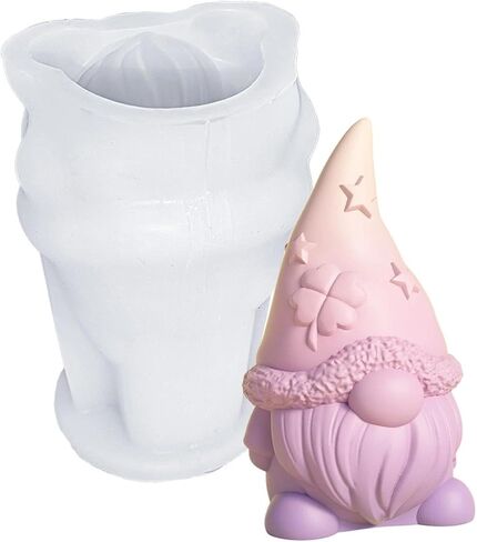 1pc Easter Silicone Gnome Candle Easter Casting Moulds, Silicone Casting Moulds, DIY Candle Making Widely Used Tools in Saudi Arabia