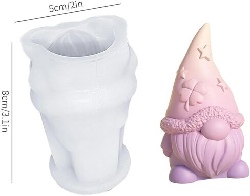 1pc Easter Silicone Gnome Candle Easter Casting Moulds, Silicone Casting Moulds, DIY Candle Making Widely Used Tools in Saudi Arabia